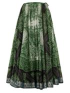 Etro Paisley-print Cotton-blend Full Skirt