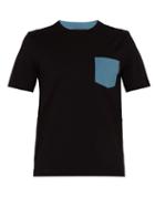Matchesfashion.com Prada - Colour Block Cotton Blend T Shirt - Mens - Black Multi