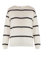 Brunello Cucinelli Monili-embellished Striped Cashmere Sweater