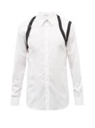 Alexander Mcqueen - Harness Cotton-poplin Shirt - Mens - White