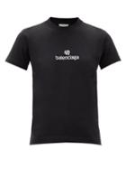 Matchesfashion.com Balenciaga - Logo-embroidered Cotton-jersey T-shirt - Womens - Black