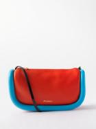 Jw Anderson - Bumper Baguette Leather Shoulder Bag - Womens - Orange Multi