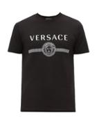 Matchesfashion.com Versace - Medusa Print Cotton T Shirt - Mens - Black
