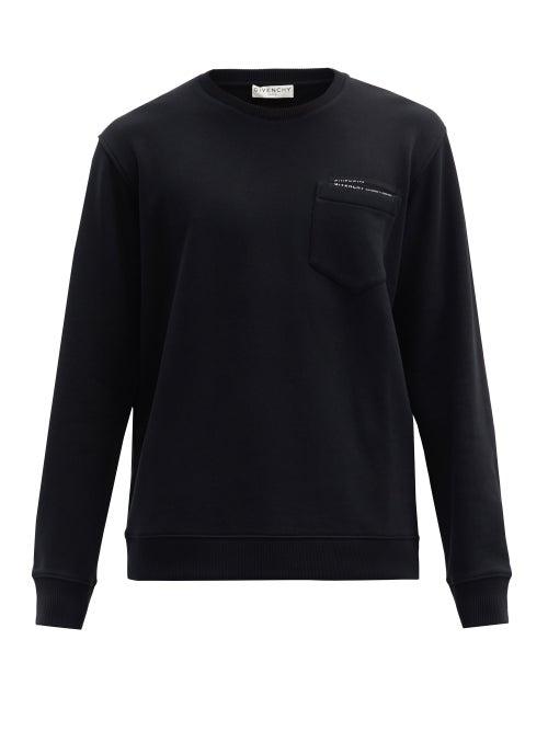 Mens Rtw Givenchy - Logo-print Cotton-jersey Sweatshirt - Mens - Black
