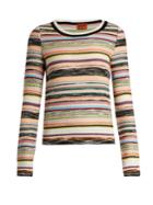 Missoni Striped Textured-knit Sweater