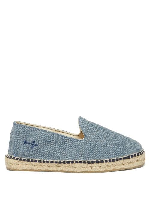 Matchesfashion.com Maneb - La Havana Canvas Espadrilles - Mens - Blue