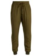 Matchesfashion.com Haider Ackermann - Sophora Contrast Stripe Silk Trousers - Womens - Khaki