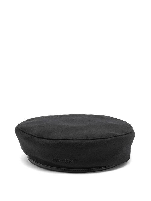 Matchesfashion.com Off-white - Barret Wool Felt Beret - Mens - Black