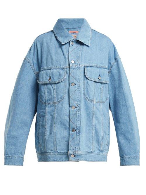 Matchesfashion.com Acne Studios - Oversized Denim Jacket - Womens - Light Denim