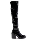 Matchesfashion.com Fabrizio Viti - Madison Patent-leather Knee-high Boots - Womens - Black