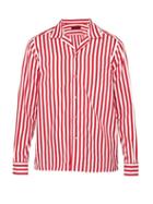 Matchesfashion.com The Gigi - Gemma Striped Cotton Shirt - Mens - Red