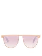 Matchesfashion.com Tom Ford Eyewear - D Frame Metal Sunglasses - Womens - Metallic