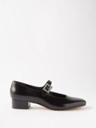 Le Monde Beryl - Crystal-buckle Leather Mary Jane Pumps - Womens - Black