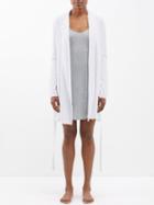 Skin - Belted Organic Pima-cotton Wrap Robe - Womens - White
