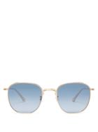 Matchesfashion.com The Row - X Oliver Peoples Board Meeting 2 Square Sunglasses - Womens - Gold