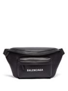 Matchesfashion.com Balenciaga - Logo Print Leather Belt Bag - Mens - Black