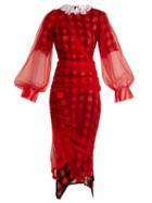 Matchesfashion.com Preen By Thornton Bregazzi - Olivia Tulle Overlay Dress - Womens - Red Multi