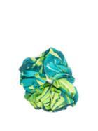 Matchesfashion.com Versace - Jungle-print Crepe Hair Scrunchie - Womens - Green Print