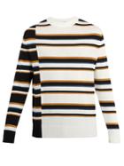 Maison Kitsuné Striped Cotton-knit Sweater