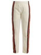 Matchesfashion.com Wales Bonner - Crochet Striped Track Pants - Womens - White Multi
