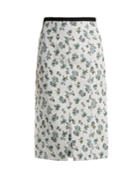 Erdem Vero Floral-jacquard Midi Skirt