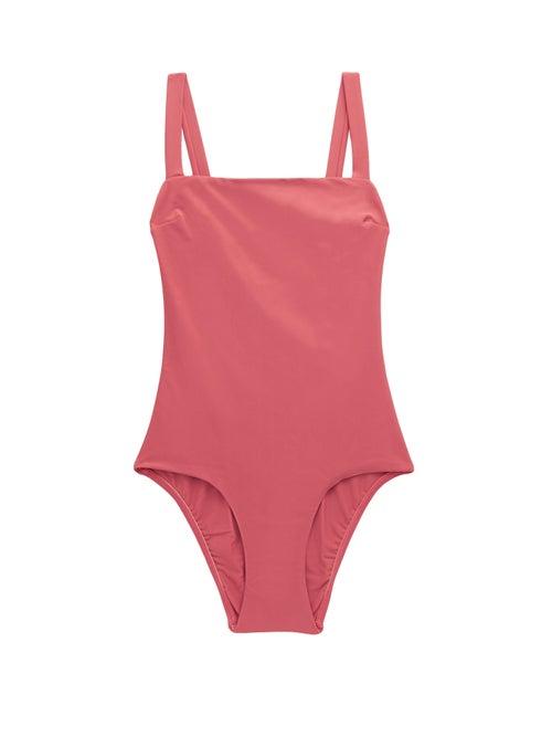 Matchesfashion.com Matteau - The Square Swimsuit - Womens - Dark Pink