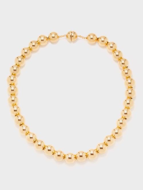 Jil Sander - Sphere Sterling Silver Necklace - Womens - Gold