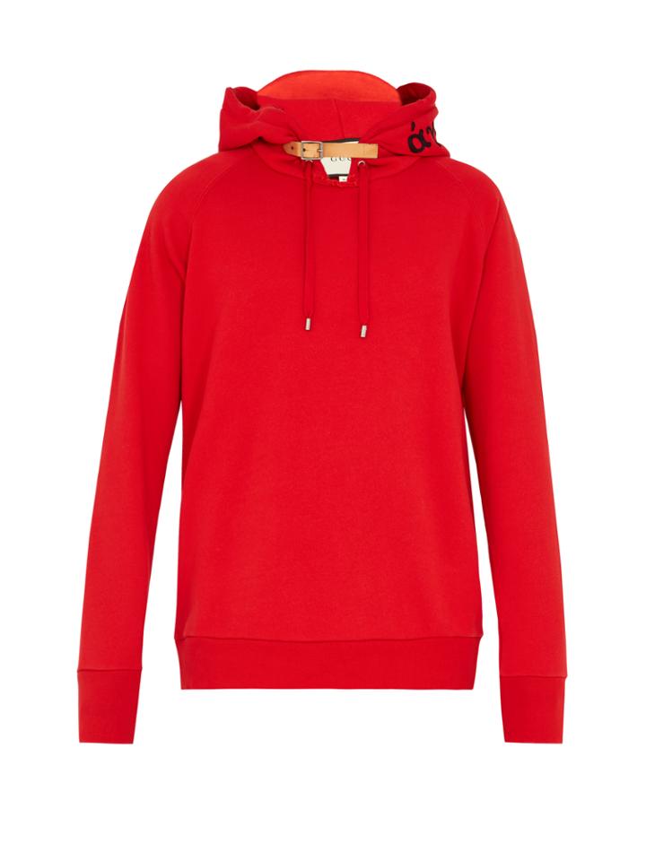 Gucci Detachable-peak Cotton Sweatshirt