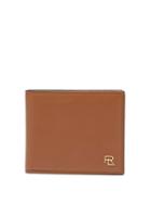 Matchesfashion.com Ralph Lauren Purple Label - Logo-plaque Leather Bi-fold Wallet - Mens - Tan