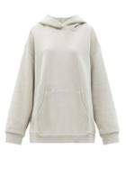 Matchesfashion.com Raey - Oversized Cotton-jersey Hooded Sweatshirt - Womens - Light Grey