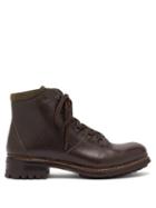 Matchesfashion.com O'keeffe - Austin Grained Leather Hiking Boots - Mens - Dark Brown