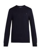 Matchesfashion.com Polo Ralph Lauren - Logo Embroidered Pima Cotton Sweater - Mens - Navy