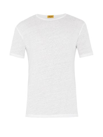 Okun Sanda Crew-neck Linen T-shirt