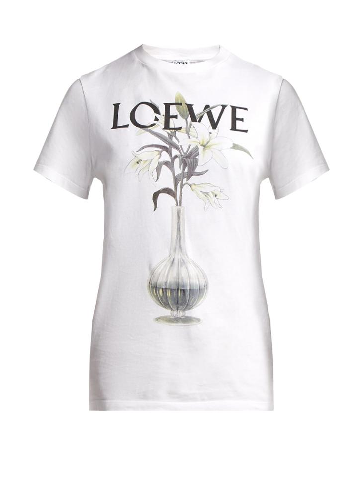 Loewe Logo-print Cotton-jersey T-shirt
