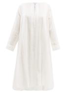 Matchesfashion.com Thierry Colson - Samia Pintucked Cotton Dress - Womens - White