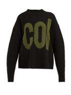 Matchesfashion.com Colville - Logo Intarsia Wool Sweater - Womens - Black Multi