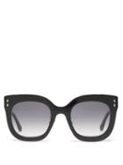 Matchesfashion.com Isabel Marant Eyewear - Trendy Cat-eye Acetate Sunglasses - Womens - Black