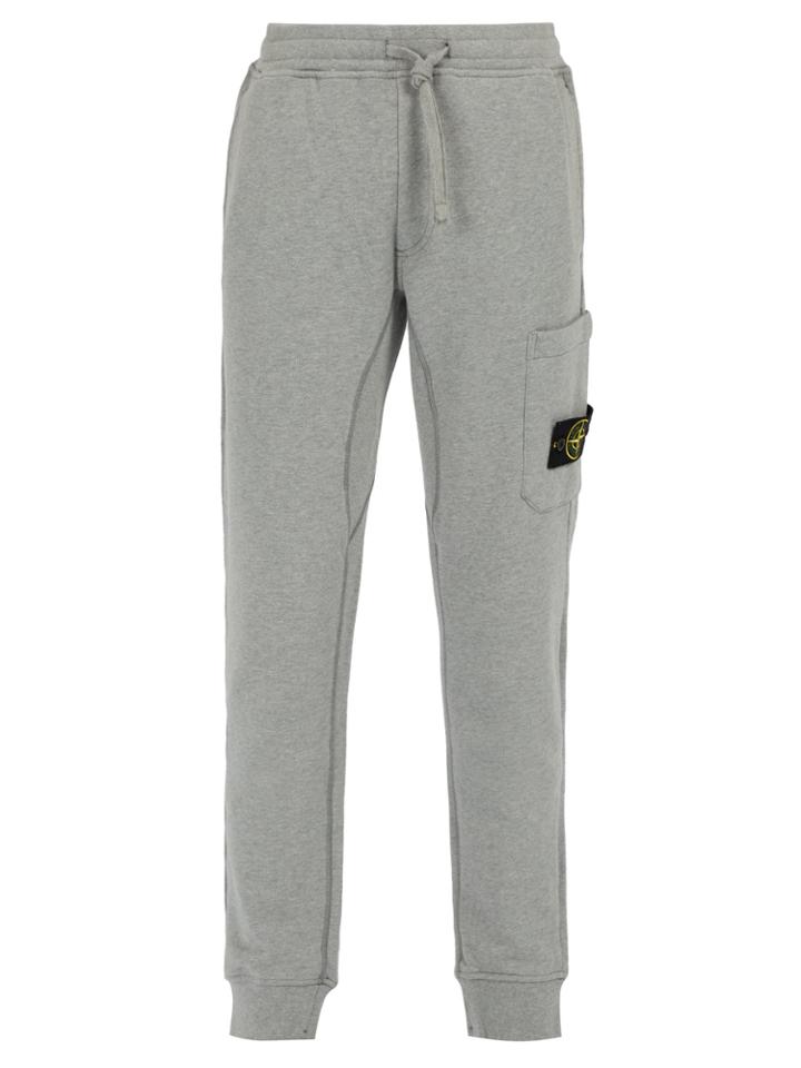 Stone Island Logo-patch Cotton Track Pants