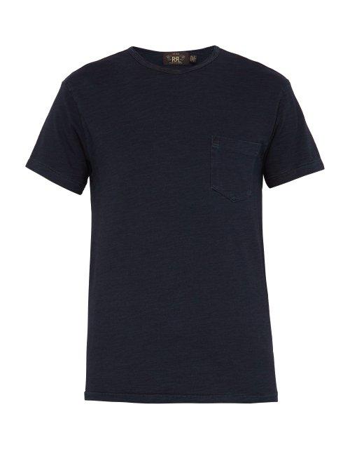 Matchesfashion.com Rrl - Patch Pocket Cotton T Shirt - Mens - Indigo