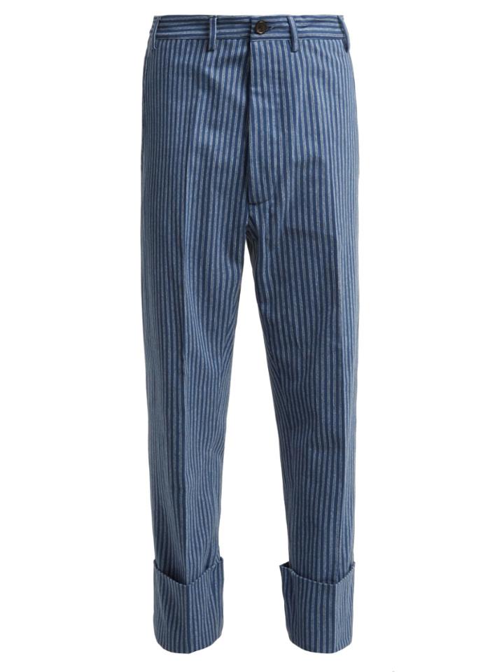 Vivienne Westwood Cropped Cotton-flannel Trousers