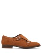 Matchesfashion.com Jimmy Choo - Tate Double Monk Strap Suede Shoes - Mens - Brown