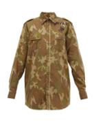 Matchesfashion.com Myar - Camouflage Print Cotton Shirt Jacket - Womens - Camouflage