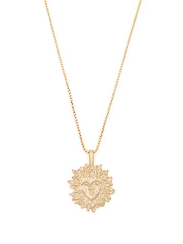 Matchesfashion.com Saint Laurent - Sun Pendant Necklace - Womens - Gold