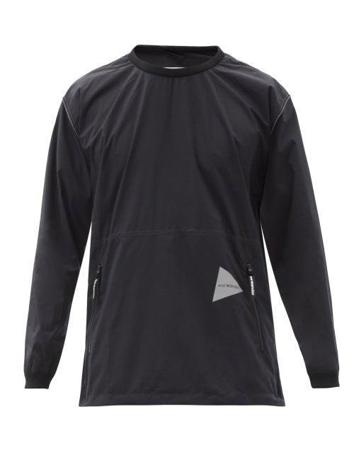 Matchesfashion.com And Wander - Technical-shell Long-sleeved T-shirt - Mens - Black