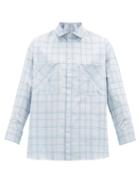 Matchesfashion.com Palmer//harding - Carl Checked Cotton-poplin Shirt - Mens - Blue Multi