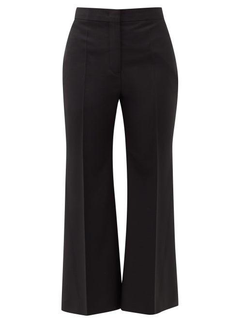 Matchesfashion.com Jil Sander - Kick-flare Tailored Wool-blend Trousers - Womens - Black