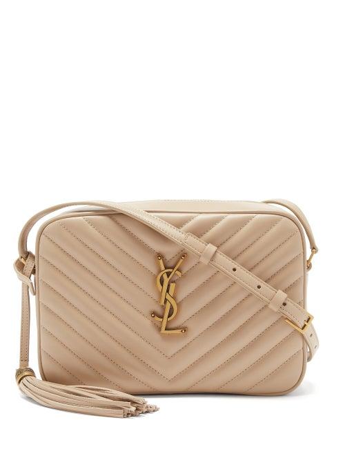 Saint Laurent - Lou Medium Quilted-leather Cross-body Bag - Womens - Beige