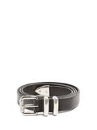 Matchesfashion.com Prada - Skinny Leather Belt - Mens - Black
