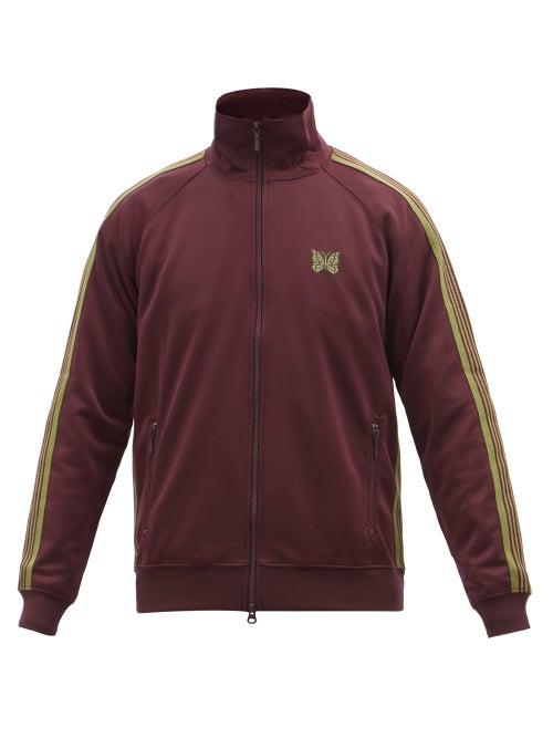Needles - Butterfly-embroidered Jersey Track Jacket - Mens - Red
