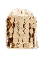 Matchesfashion.com Paco Rabanne - Sparkle 1966 Small Sequinned Bucket Bag - Womens - Gold